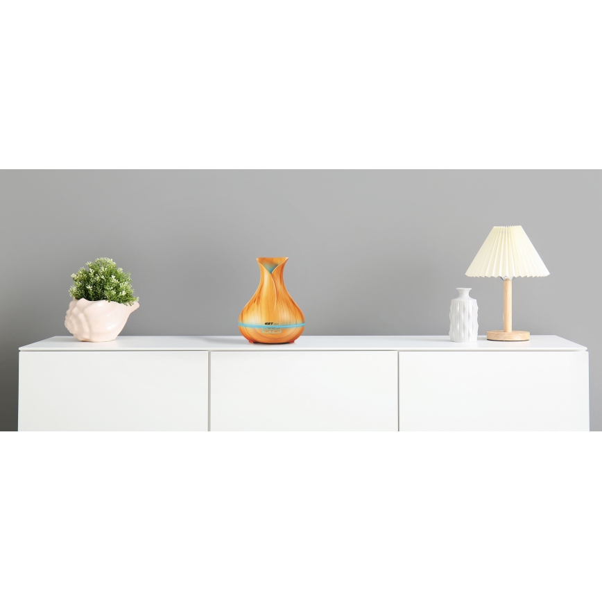 LED RGBW Aroma difuzer i osveživač vazduha LED/230V 500 ml Wi-Fi + Daljinski upravljač
