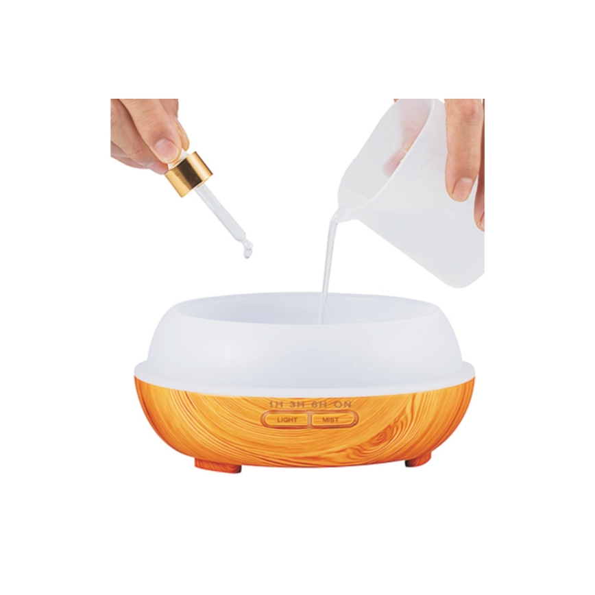 LED RGBW Aroma difuzer i osveživač vazduha LED/230V 500 ml Wi-Fi + Daljinski upravljač