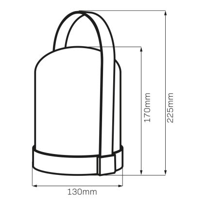 LED RGBW dekorativna stona lampa MINORKA LED/0,3W/4,5V 3xAA