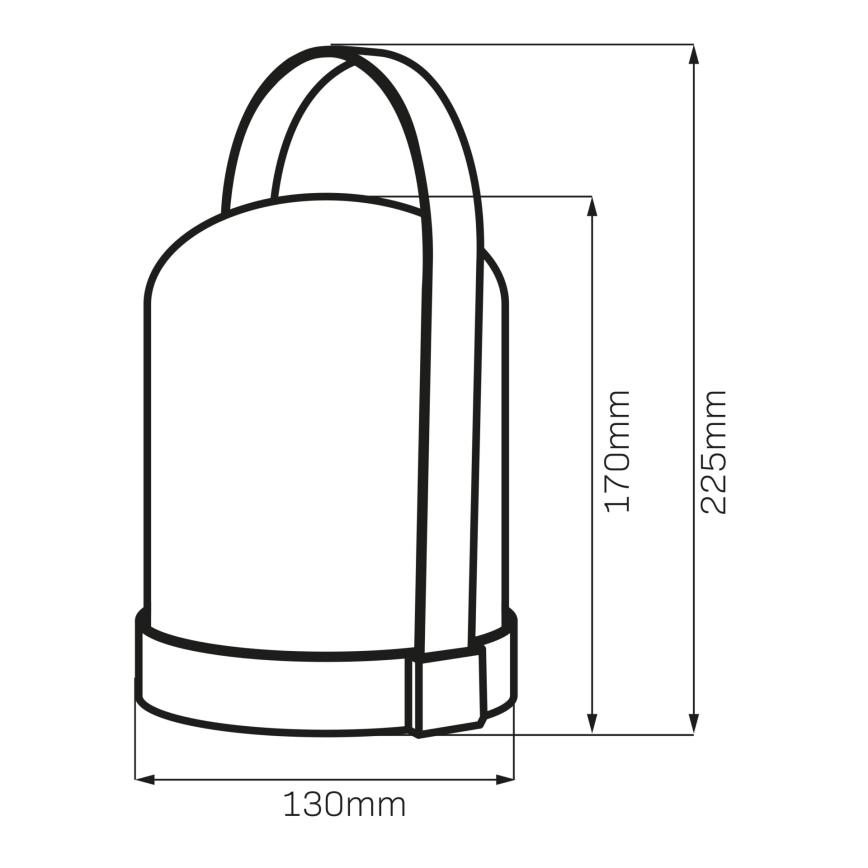 LED RGBW dekorativna stona lampa MINORKA LED/0,3W/4,5V 3xAA