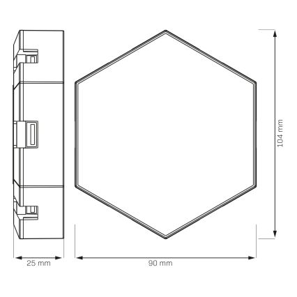 Set 9x LED RGBW Prigušiva zidna dekorativna lampa MAYA LED/1W/230V + Daljinski upravljač