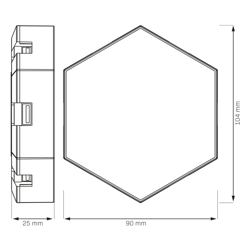 Set 9x LED RGBW Prigušiva zidna dekorativna lampa MAYA LED/1W/230V + Daljinski upravljač