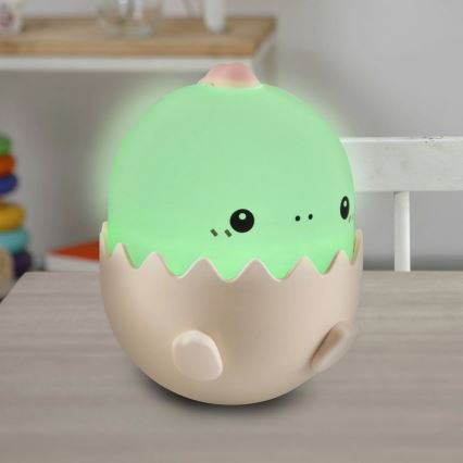 LED RGBW Prigušiva dečija dodirna lampa BABY DINO LED/0,75W/5V USB 1200 mAh roze