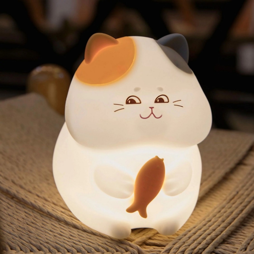 LED RGBW Prigušiva dečija dodirna lampa GATTO LED/1W/3,7V 1200 mAh