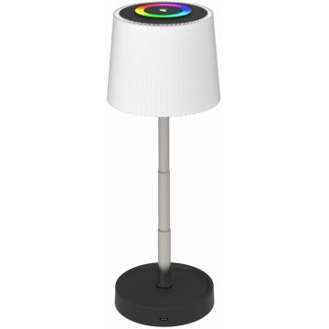 LED RGBW prigušiva dodirna spoljašnja punjiva stolna lampa LED/2W/5V IP44 1200 mAh siva