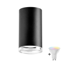 LED RGBW prigušiva kupatilska ugradna spot svetiljka TURYN 1xGU10/6,5W/230V 2700-6500K Wi-Fi IP44 crna