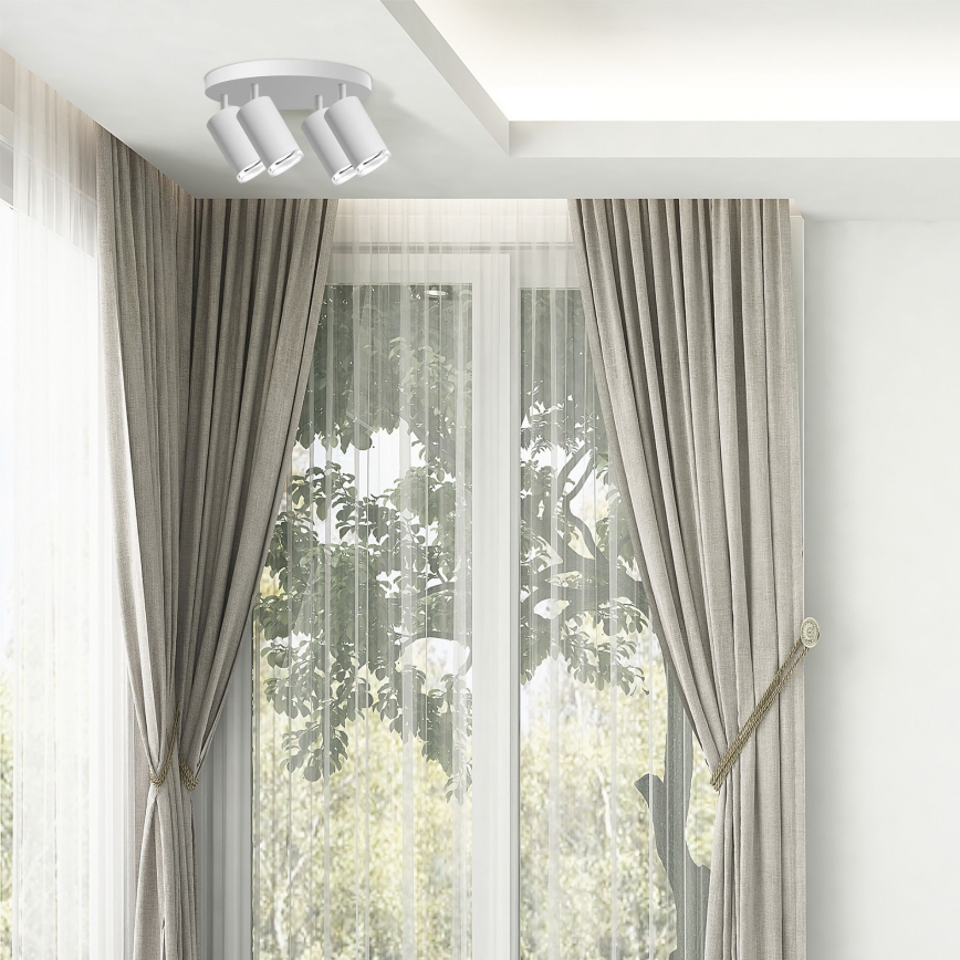 LED RGBW prigušiva kupatilsko spot svetlo TURYN 4xGU10/6,5W/230V 2700-6500K Wi-Fi IP44 bela
