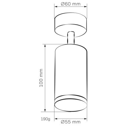 LED RGBW prigušiva kupatilska spot svetiljka TURYN 1xGU10/6,5W/230V 2700-6500K Wi-Fi IP44 crna