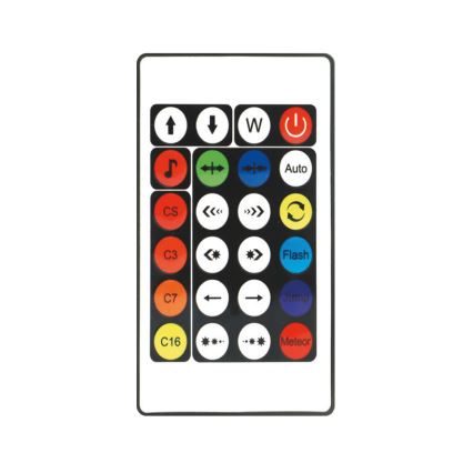 LED RGBW Prigušiva podna lampa LOLLY LED/5W/230V + Daljinski upravljač