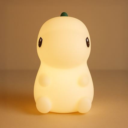 LED RGBW prigušiva punjiva dodirna dečja noćna lampa DINO LED/1W/5V 1200 mAh