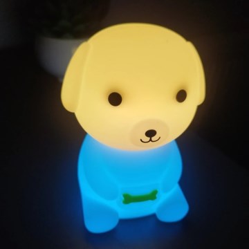LED RGBW prigušiva punjiva dečija noćna lampica LED/2,5W/5V 3000K 1200 mAh pas