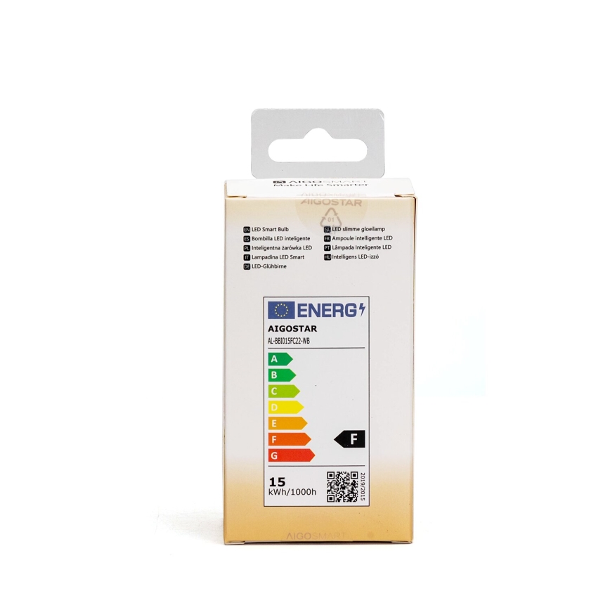 LED RGBW Prigušiva sijalica A60 E27/15W/230V 2700-6500K Wi-Fi - Aigostar
