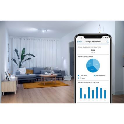 LED RGBW Prigušiva sijalica A60 E27/8,5W/230V 2200-6500K  CRI 90 Wi-Fi + Daljinski upravljač - WiZ