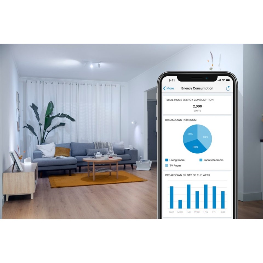 LED RGBW Prigušiva sijalica A60 E27/8,5W/230V 2200-6500K  CRI 90 Wi-Fi + Daljinski upravljač - WiZ