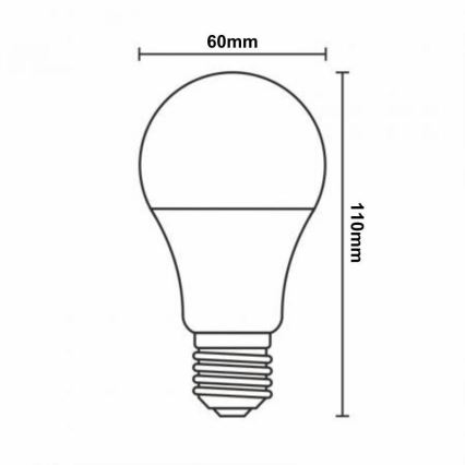 LED RGBW Prigušiva sijalica A60 E27/9W/230V 2700-6500K Wi-Fi Tuya