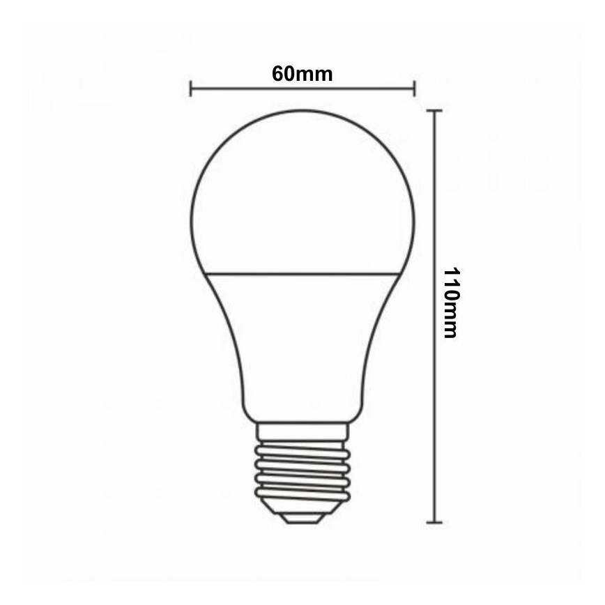 LED RGBW Prigušiva sijalica A60 E27/9W/230V 2700-6500K Wi-Fi Tuya