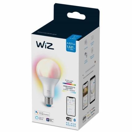 LED RGBW prigušiva sijalica A67 E27/13W/230V 2200-6500K CRI 90 Wi-Fi -WiZ