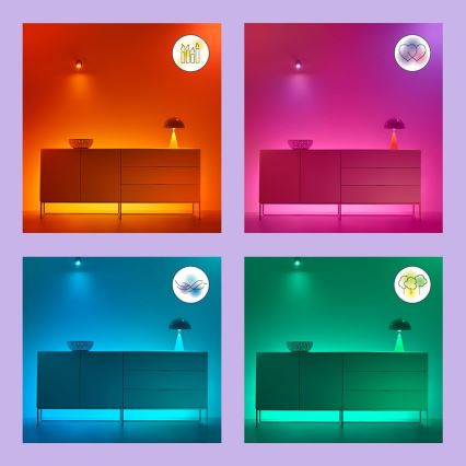 LED RGBW Prigušiva sijalica A80 E27/18,5W/230V 2200-6500K CRI 90 Wi-Fi - WiZ