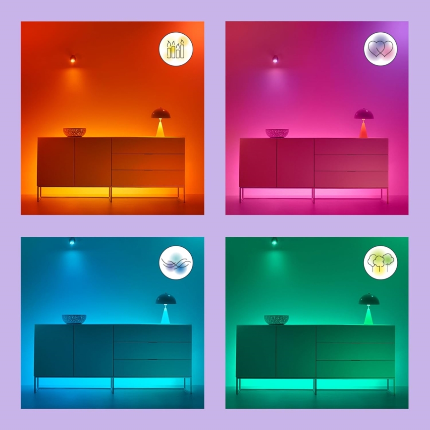 LED RGBW Prigušiva sijalica A80 E27/18,5W/230V 2200-6500K CRI 90 Wi-Fi - WiZ