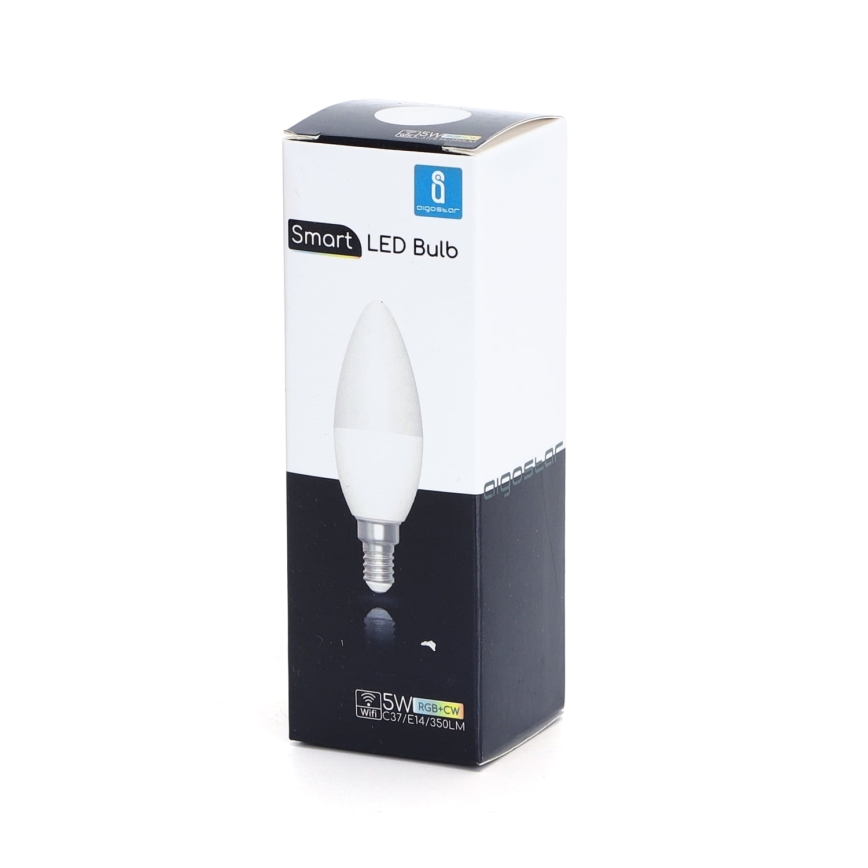 LED RGBW Prigušiva sijalica C37 E14/5W/230V 3000-6500K Wi-Fi - Aigostar