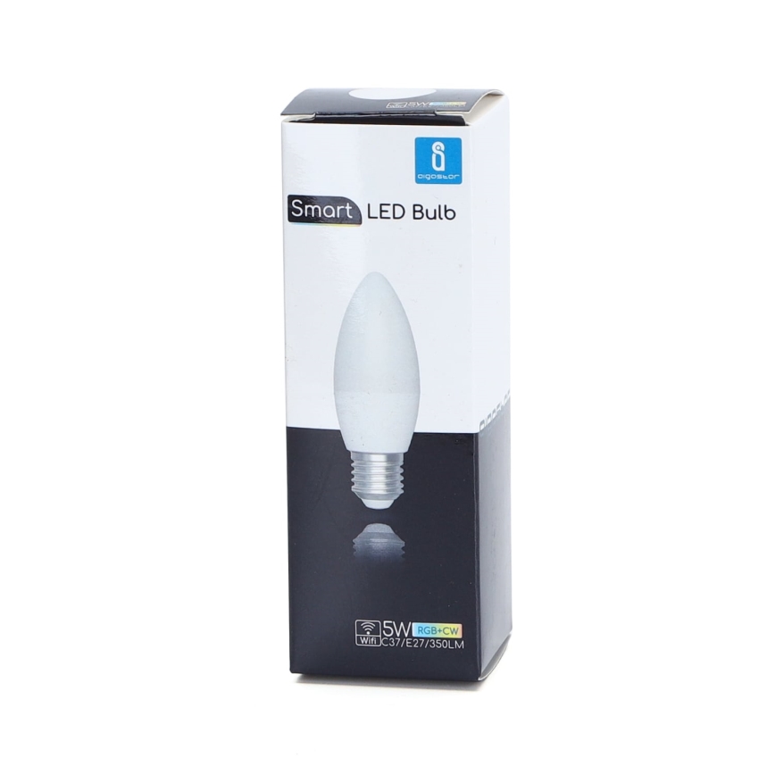 LED RGBW Prigušiva sijalica C37 E27/5W/230V 3000-6500K Wi-Fi - Aigostar