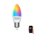 LED RGBW Prigušiva sijalica C37 E27/7W/230V 3000-6500K Wi-Fi - Aigostar