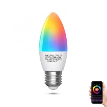 LED RGBW Prigušiva sijalica C37 E27/7W/230V 3000-6500K Wi-Fi - Aigostar