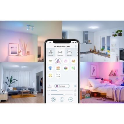 LED RGBW Prigušiva sijalica E27/8,5W/230V 3000-6500K Wi-Fi - Reality