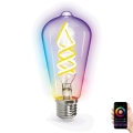 LED RGBW Prigušiva sijalica FILAMENT ST64 E27/4,9W/230V 2700-6500K Wi-Fi - Aigostar