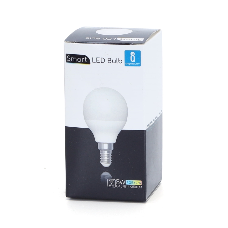 LED RGBW Prigušiva sijalica G45 E14/5W/230V 3000-6500K Wi-Fi - Aigostar