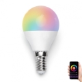 LED RGBW Prigušiva sijalica G45 E14/7W/230V 3000-6500K Wi-Fi - Aigostar