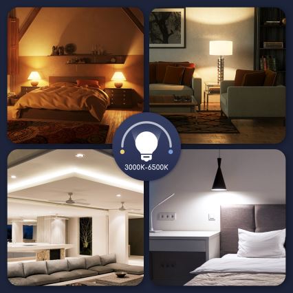 LED RGBW Prigušiva sijalica G45 E14/7W/230V 3000-6500K Wi-Fi - Aigostar
