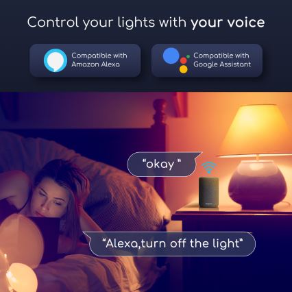 LED RGBW Prigušiva sijalica G45 E14/7W/230V 3000-6500K Wi-Fi - Aigostar