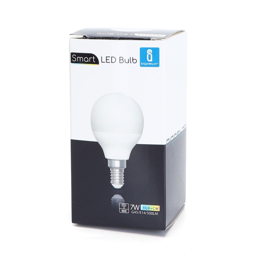 LED RGBW Prigušiva sijalica G45 E14/7W/230V 3000-6500K Wi-Fi - Aigostar