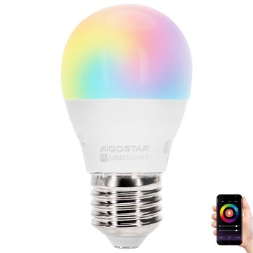 LED RGBW Prigušiva sijalica G45 E27/6,5W/230V 2700-6500K - Aigostar