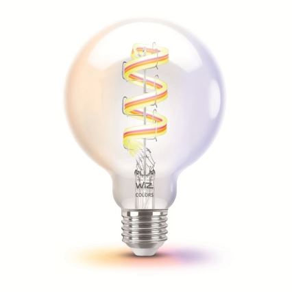 LED RGBW Prigušiva sijalica G95 E27/6,3W/230V 2200-6500K Wi-Fi - WiZ