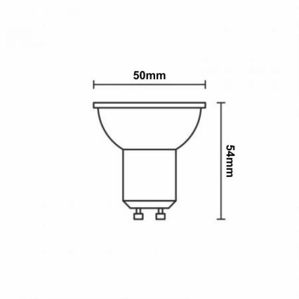 LED RGBW Prigušiva sijalica GU10/4,5W/230V 2700-6500K Wi-Fi Tuya