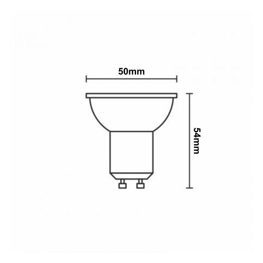 LED RGBW Prigušiva sijalica GU10/4,5W/230V 2700-6500K Wi-Fi Tuya