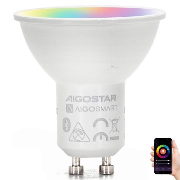 LED RGBW Prigušiva sijalica GU10/4,9W/230V 2700-6500K - Aigostar