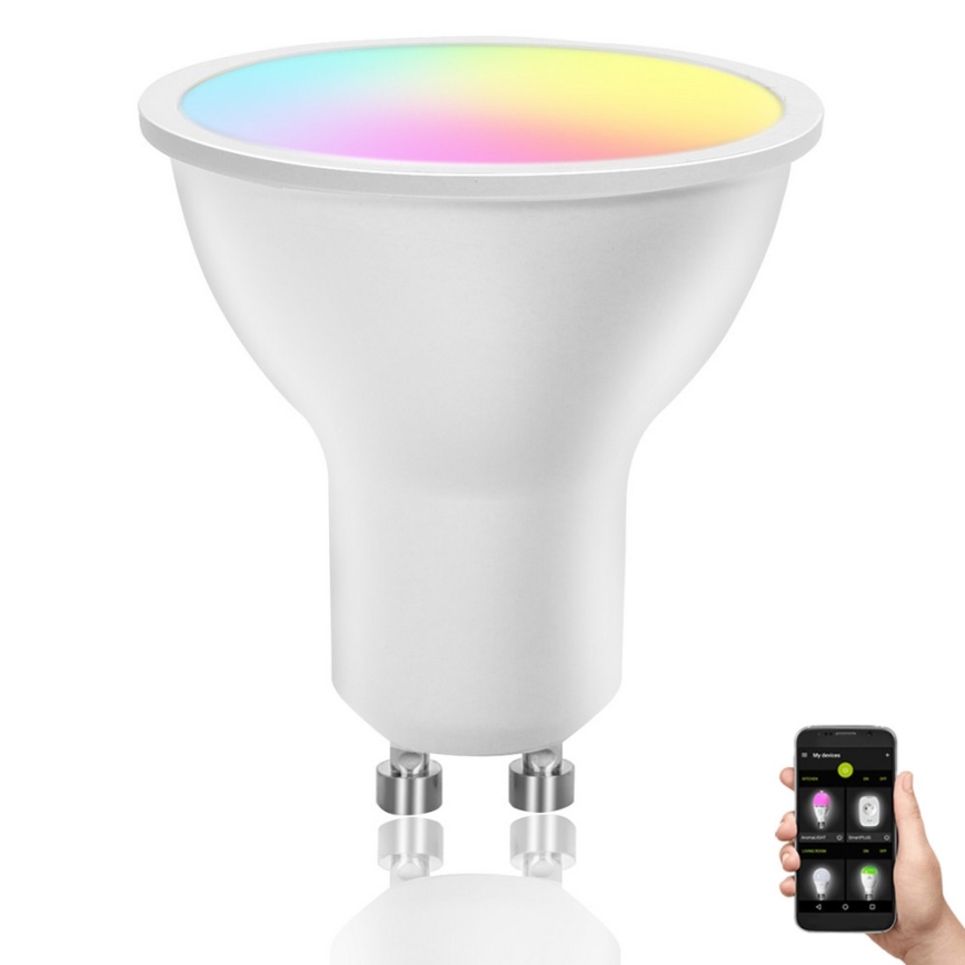 LED RGBW Prigušiva sijalica GU10/4,9W/230V 2700-6500K Wi-Fi - Aigostar