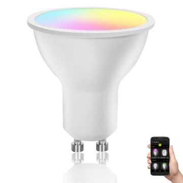 LED RGBW Prigušiva sijalica GU10/6,5W/230V 2700-6500K Wi-Fi - Aigostar