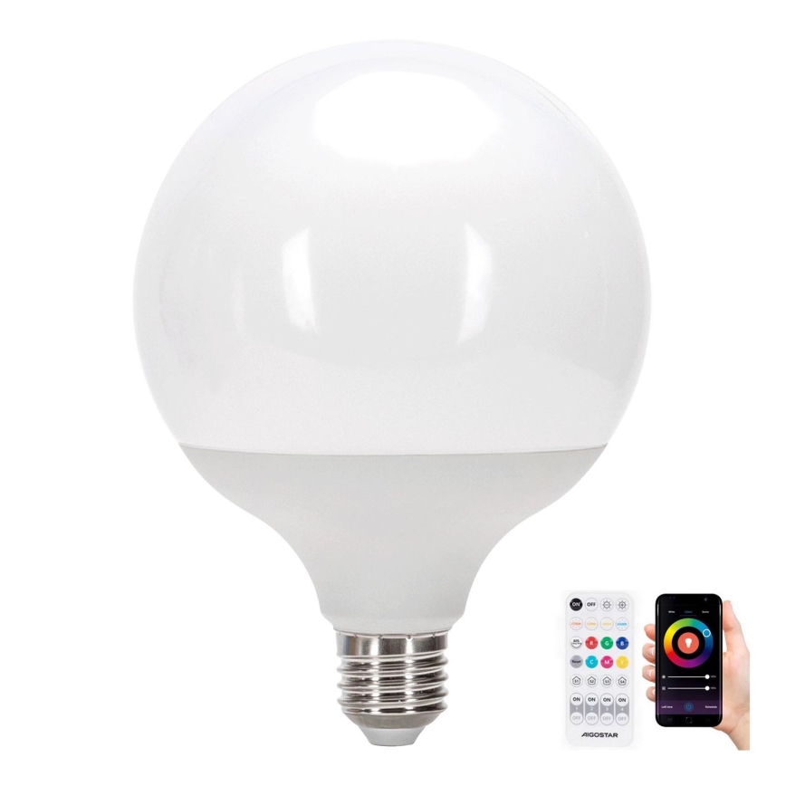 LED RGBW Prigušiva sijalica MESH G120 E27/18W/230V 6500K + Daljinski upravljač - Aigostar