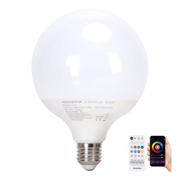 LED RGBW Prigušiva sijalica MESH G120 E27/4,9W/230V 2700-6500K + Daljinski upravljač - Aigostar