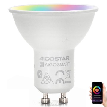 LED RGBW Prigušiva sijalica MESH Smart GU10/6,5W/230V 2700-6500K - Aigostar