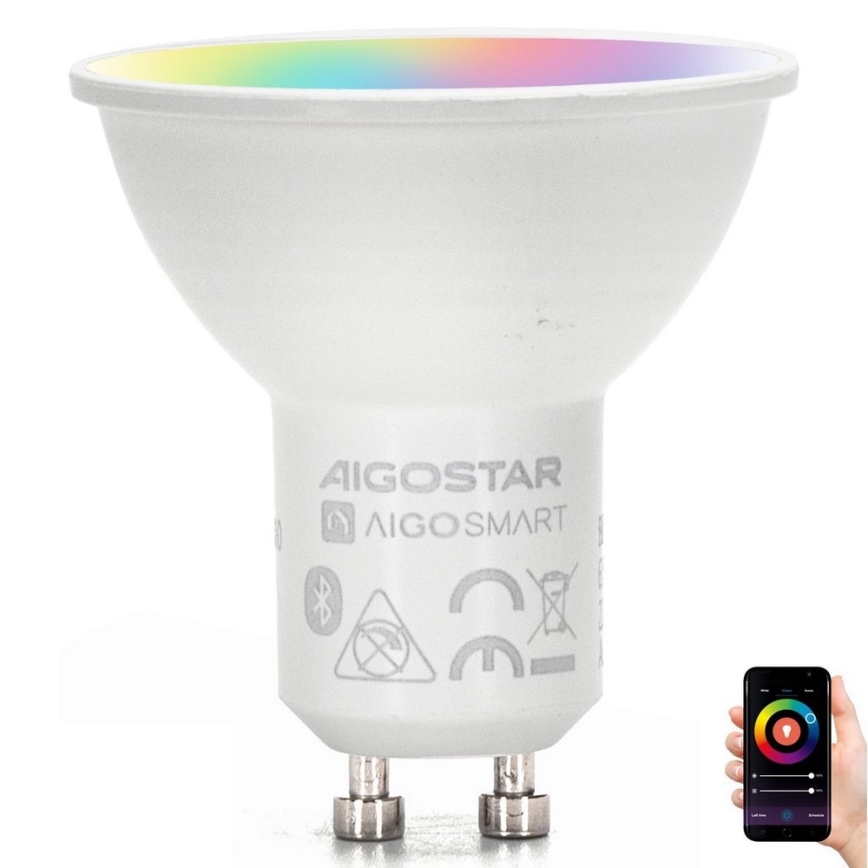 LED RGBW Prigušiva sijalica MESH Smart GU10/6,5W/230V 2700-6500K - Aigostar