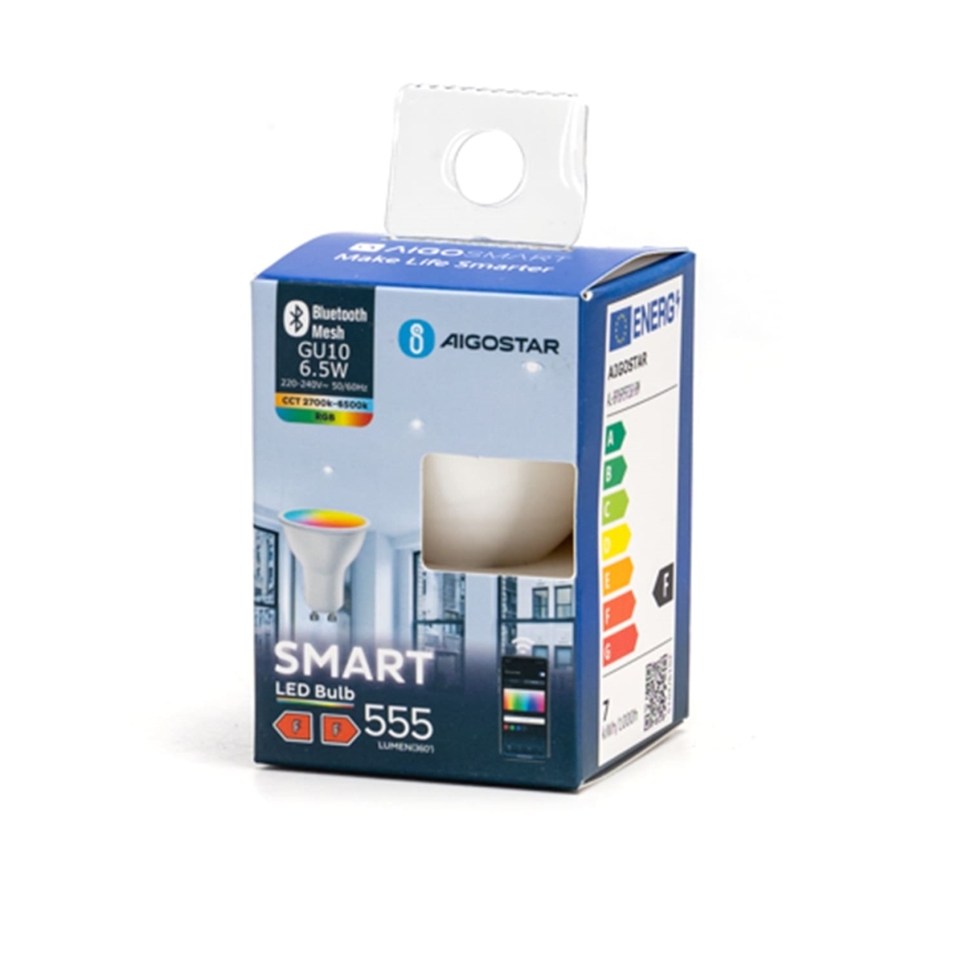 LED RGBW Prigušiva sijalica MESH Smart GU10/6,5W/230V 2700-6500K - Aigostar