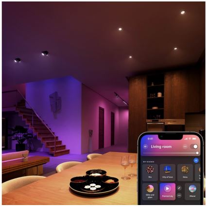 LED RGBW Prigušiva sijalica Philips Hue White And Color Ambiance GU5,3/MR16/6,3W/12V 2000-6500K
