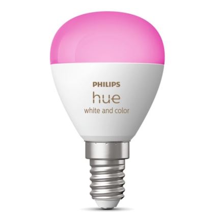 LED RGBW Prigušiva sijalica Philips Hue White And Color Ambiance P45 E14/5,1W/230V 2000-6500K