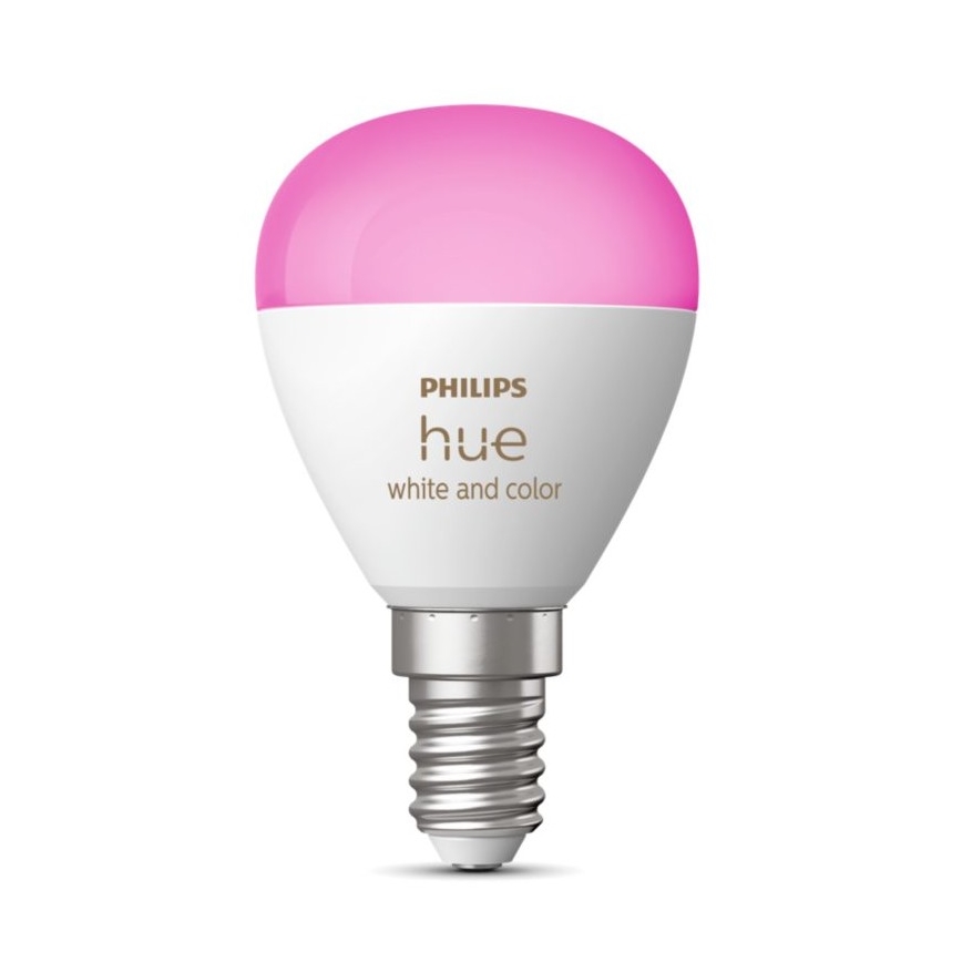 LED RGBW Prigušiva sijalica Philips Hue White And Color Ambiance P45 E14/5,1W/230V 2000-6500K
