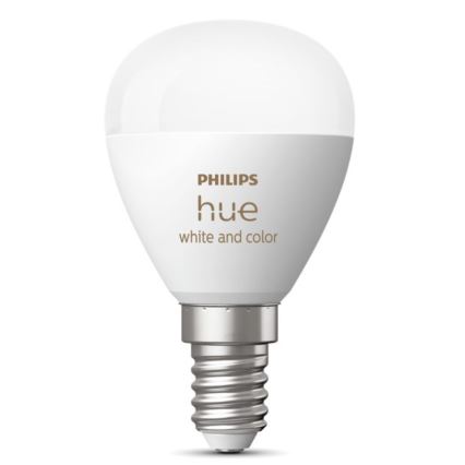 LED RGBW Prigušiva sijalica Philips Hue White And Color Ambiance P45 E14/5,1W/230V 2000-6500K